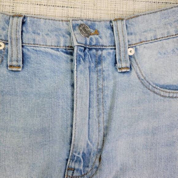 Madewell Women's Rigid Denim A-Line Mini Skirt Cutout Edition Size 27 - Picture 5 of 10